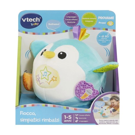 FIOCCO SIMPATICI RIMBALZI PINGUINO PELUCHE INTERATTIVO