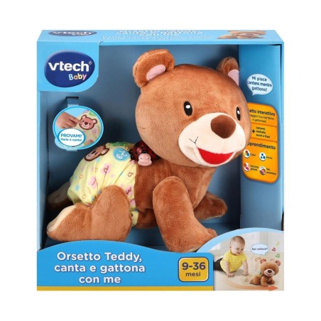 ORSETTO TEDDY CANTA E GATTONA CON ME GIOCO INTERATTIVO