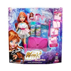 BAMBOLA WINX BLOOM MIX AND MAKE CREA LE ALI MAGICHE CON GLITTER E COLLE COLORATE