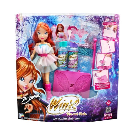 BAMBOLA WINX BLOOM MIX AND MAKE CREA LE ALI MAGICHE CON GLITTER E COLLE COLORATE