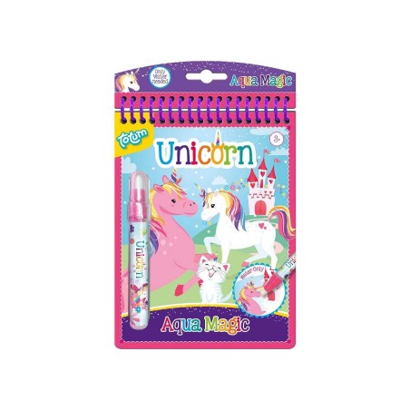 LIBRO UNICORNO CON PENNA PENNA AD ACQUA