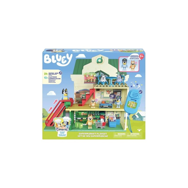 BLUEY PLAYSET SUPERMERCATO CON 24 SUONI 40 CM