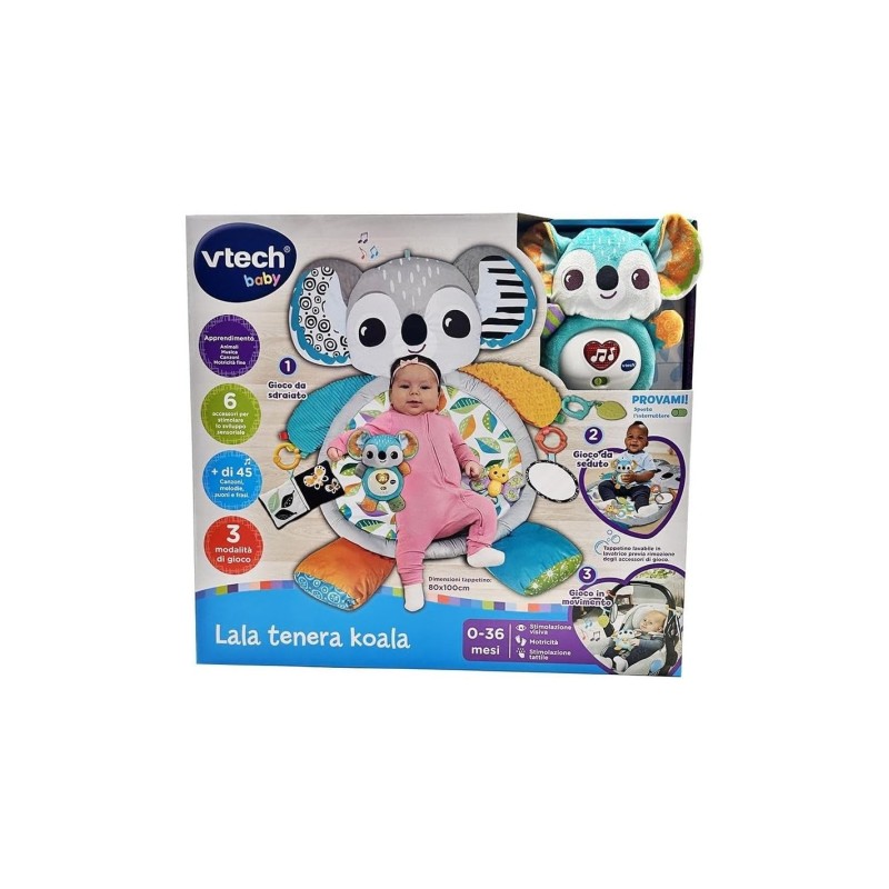 LALA TENERA KOALA TAPPETO NEONATO SENSORIALE MUSICALE